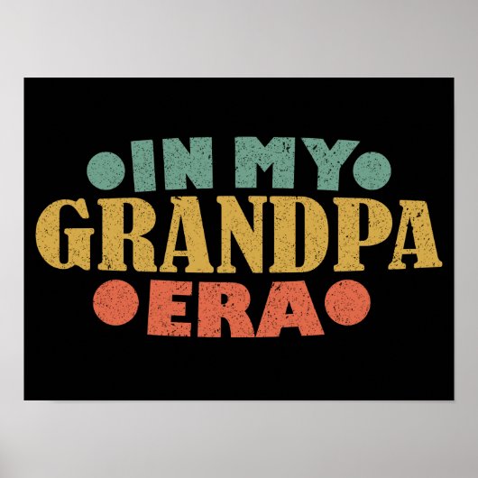 In meinem Großvater Zeitalter Retro Vintager Vater Poster (Vorne)