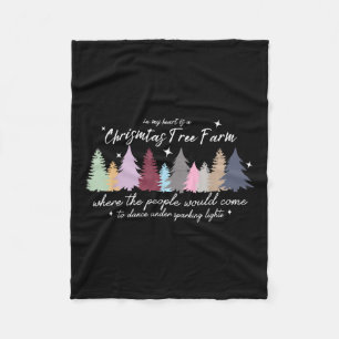 In meinem Herzen ist ein Weihnachtsbaum Xmas Baumf Fleecedecke