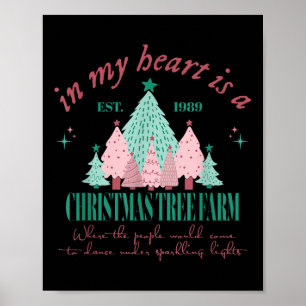 In meinem Herzen ist ein Weihnachtsbaum Xmas Baumf Poster