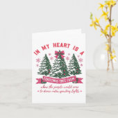 In meinem Herzen ist eine Weihnachtsbaumfarm _1 Karte (Gelbe Blume)