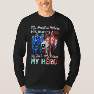 In meinem Herzen sind seine Stiefel mein Sohn, mei T-Shirt
