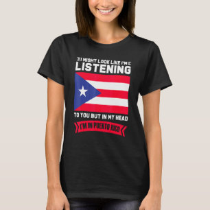 In meinem Kopf bin ich in Puerto Rico Puerto Rico T-Shirt