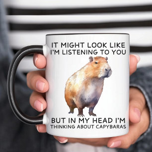 In meinem Kopf denke ich an Capybaras Tasse