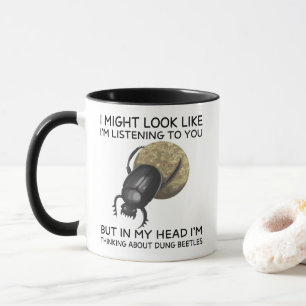 In meinem Kopf denke ich an Dungkäfer Tasse