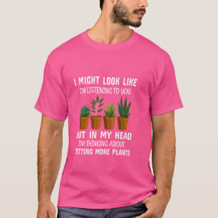 In meinem Kopf denke ich darüber nach, mehr Pflanz T-Shirt