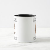 In meinem Kopf denke ich über Eichhörnchen lustig Tasse (Zentrum)