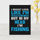 In meinem Kopf fische ich Karte (Gelbe Blume)