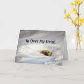 "IN MEINEM KOPF/HERZEN VOLL DER LIEBE" KARTE (Gelbe Blume)