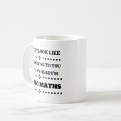 In meinem Kopf mache ich Mathe Kaffeetasse (Vorderseite Links)
