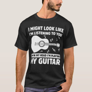 In meinem Kopf spiele ich Gitarre Funny Music T-Shirt