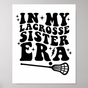 In meinem Lacrosse Schwester Era Groovy Retro Spor Poster