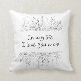 In meinem Leben  ich dich mehr Kissen