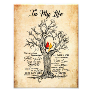 In meinem Leben  Ich erinnere mich an all mein Leb Fotodruck