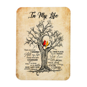 In meinem Leben Ich erinnere mich an all mein Lebe Magnet