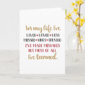 In meinem Leben Karte (Gelbe Blume)