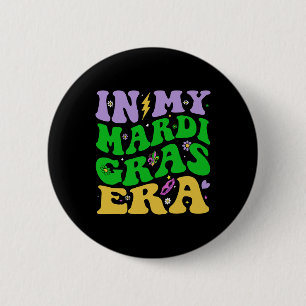 In meinem Mardi Gras Era Festival Retro Carnival H Button