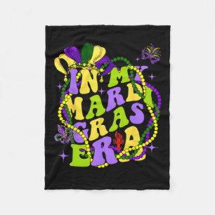 In meinem Mardi Gras Era Herz Fleur-de-lis Symbol Fleecedecke
