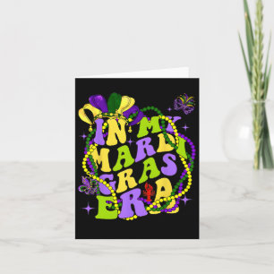 In meinem Mardi Gras Era Herz Fleur-de-lis Symbol  Karte