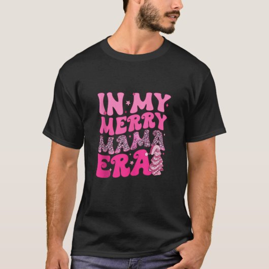 In meinem Merry Mama Ära Leopard rosa Retro Wavy S T-Shirt (Vorderseite)