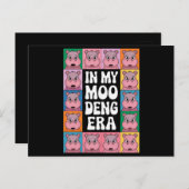 In meinem Moo Deng Era Moo Deng Hippo Lover Postkarte (Vorne/Hinten)