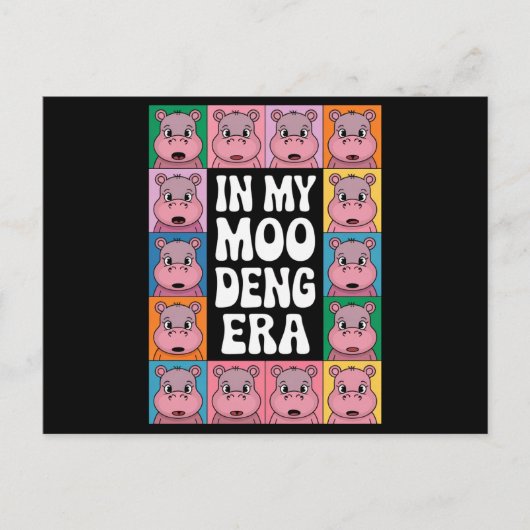 In meinem Moo Deng Era Moo Deng Hippo Lover Postkarte (Vorderseite)