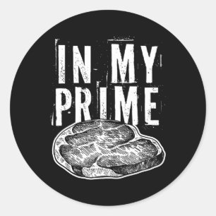 In meinem Prime Beef Fleisch schneiden für Steak F Runder Aufkleber