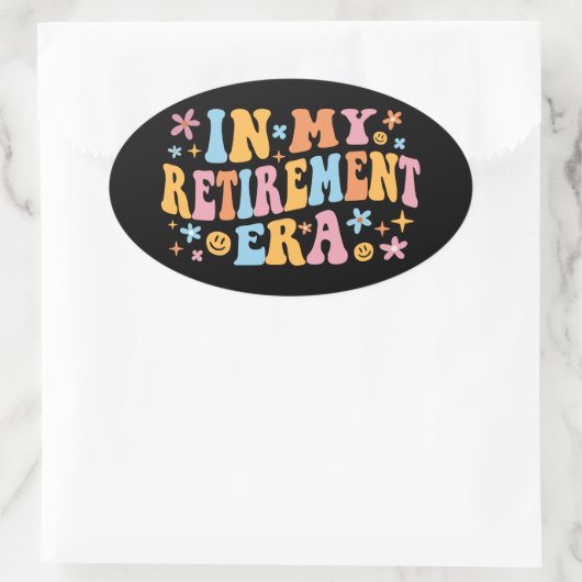 In meinem Rentenalter I Ovaler Aufkleber (Tasche)
