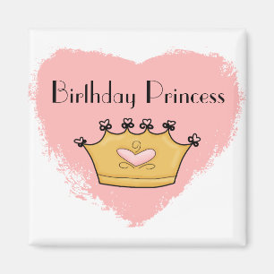 In meinem rosa Magneten Herz-Prinzessin-alles Gute Magnet