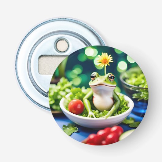In meinem Salat ist ein Frosch Flaschenöffner (Vorderseite)