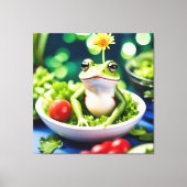 In meinem Salat ist ein Frosch Leinwanddruck (Vorderseite)