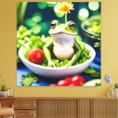 In meinem Salat ist ein Frosch Leinwanddruck (Insitu (Wohnzimmer))