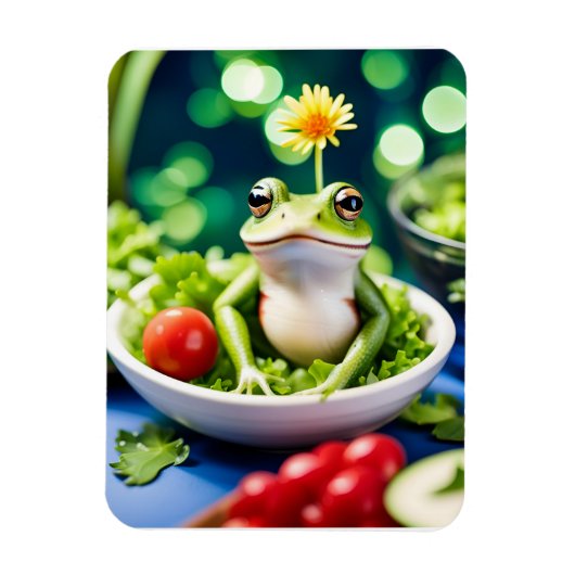 In meinem Salat ist ein Frosch Magnet (Vertikal)