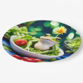 In meinem Salat ist ein Frosch Pappteller (Schrägansicht)