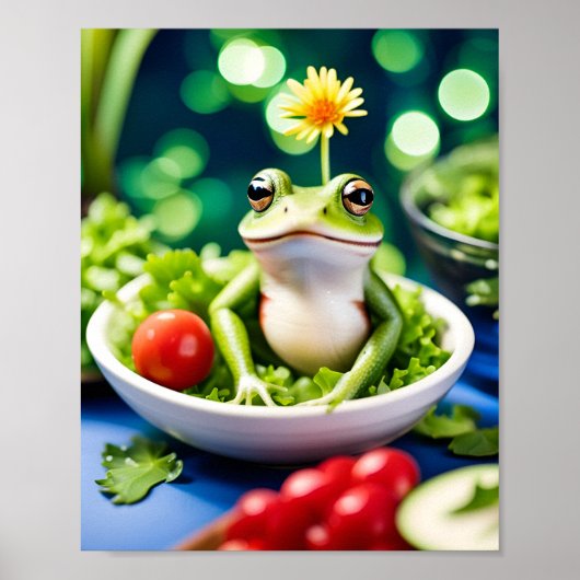 In meinem Salat ist ein Frosch Poster (Vorne)