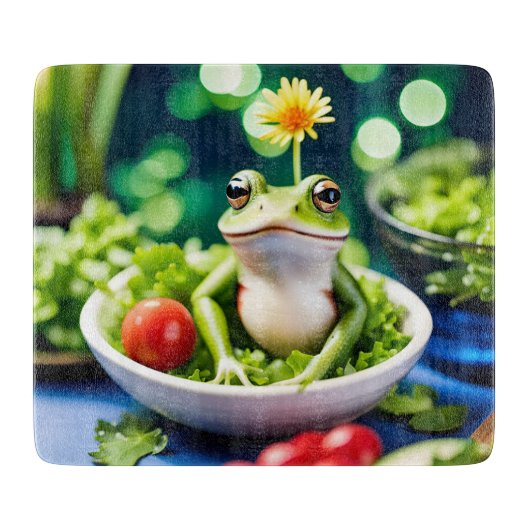 In meinem Salat ist ein Frosch Schneidebrett (Vorderseite)