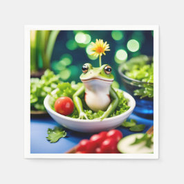 In meinem Salat ist ein Frosch Serviette