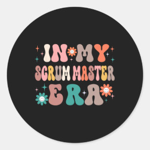 In meinem Scrum Master präsentiert Frauen Weihnach Runder Aufkleber