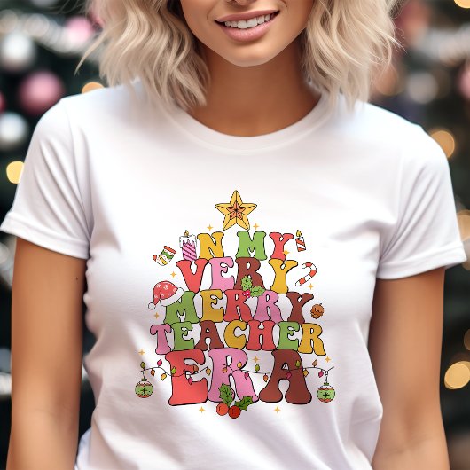 In meinem sehr frohen Lehrer Ära Weihnachtsbaum Tri-Blend Shirt