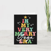 In meinem sehr frohen Yoga Era Yogi Weihnachtsbaum Karte (Vorderseite)