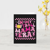 In meinem Softball Mama Era Funny Halloween Family Karte (Gelbe Blume)