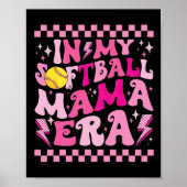 In meinem Softball Mama Era Funny Halloween Family Poster (Vorne)