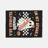 In meinem Spooky Mathe Lehrer Era Groovy Retro Hal Fleecedecke (Vorderseite (Horizontal))