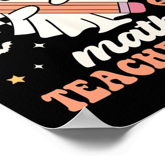 In meinem Spooky Mathe Lehrer Era Groovy Retro Hal Poster (Ecke)