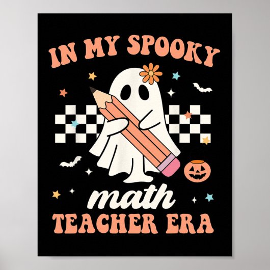In meinem Spooky Mathe Lehrer Era Groovy Retro Hal Poster (Vorne)