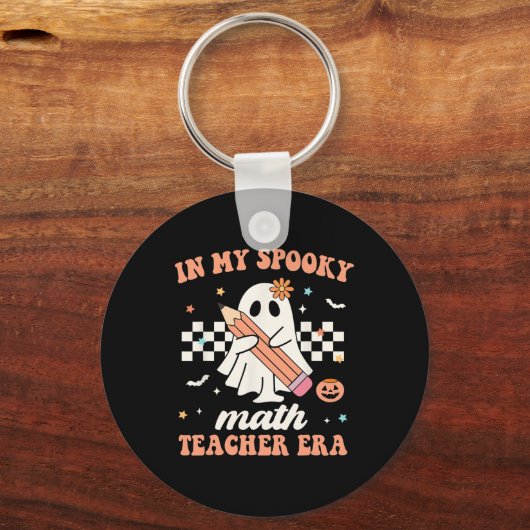 In meinem Spooky Mathe Lehrer Era Groovy Retro Hal Schlüsselanhänger (Vorderseite)