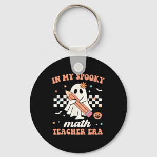 In meinem Spooky Mathe Lehrer Era Groovy Retro Hal Schlüsselanhänger