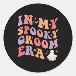 In meinem spöttischen Bräutigam Halloween Hochzeit Runder Aufkleber