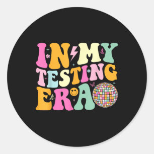 In meinem Testzeitalter Motivierend Testing Day Te Runder Aufkleber