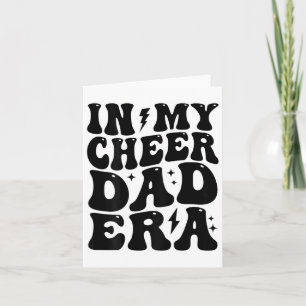 In meinem Vater Era Cheerleading Footbyll Cheerlea Karte