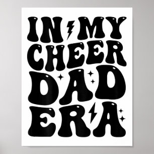 In meinem Vater Era Cheerleading Footbyll Cheerlea Poster
